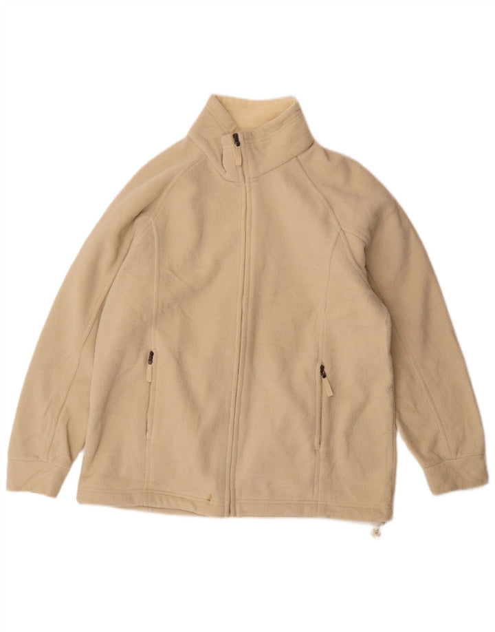 Jachetă fleece pentru femei Marks & Spencer UK 14 mare, bej, poliester