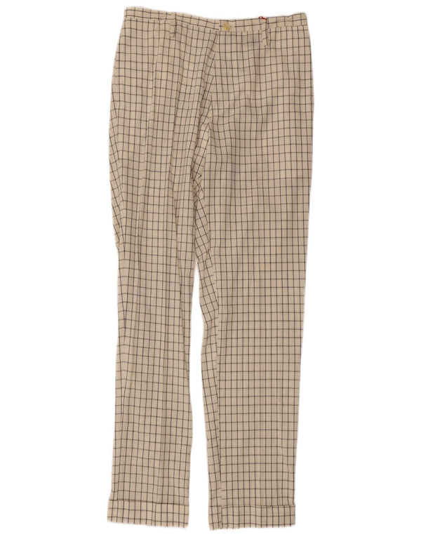 Pantaloni chino drepți vintage pentru femei IT 44 Medium L30 L31 în alb închis