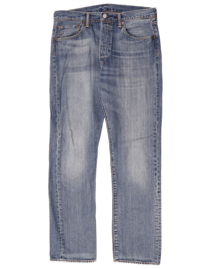 Blugi 501 drepti pentru bărbați Levi's W34 L32 Bumbac albastru