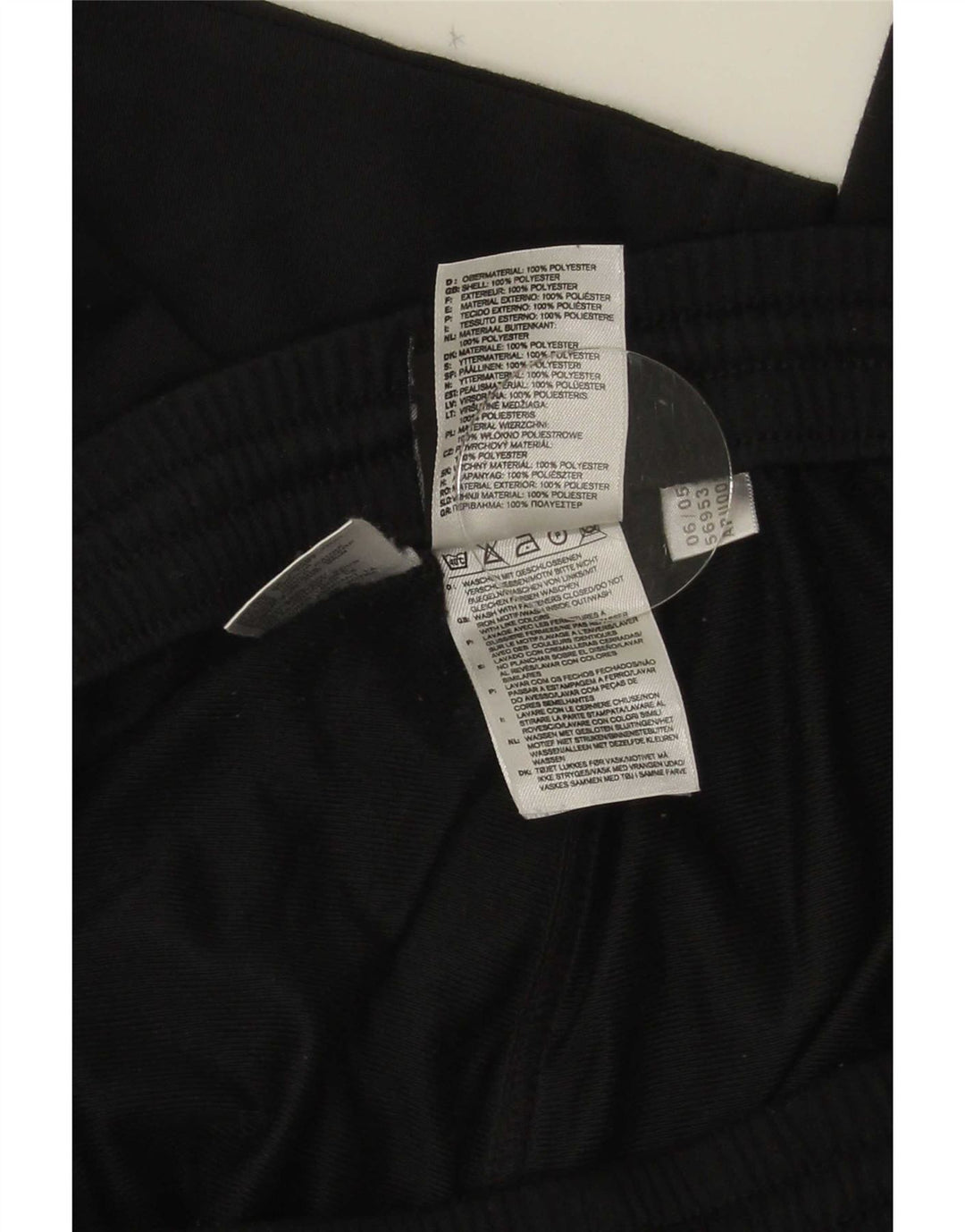Pantaloni de trening Adidas pentru bărbați UK 40/42 Poliester mediu negru