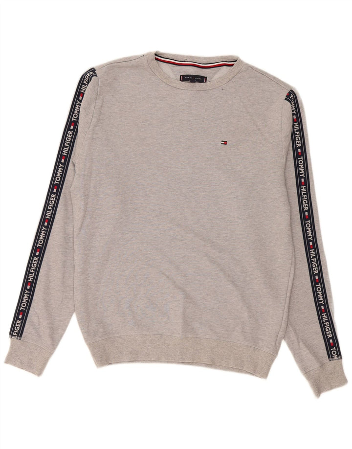 Hanorac grafic pentru bărbați Tommy Hilfiger Jumper Medium Gri Colorblock
