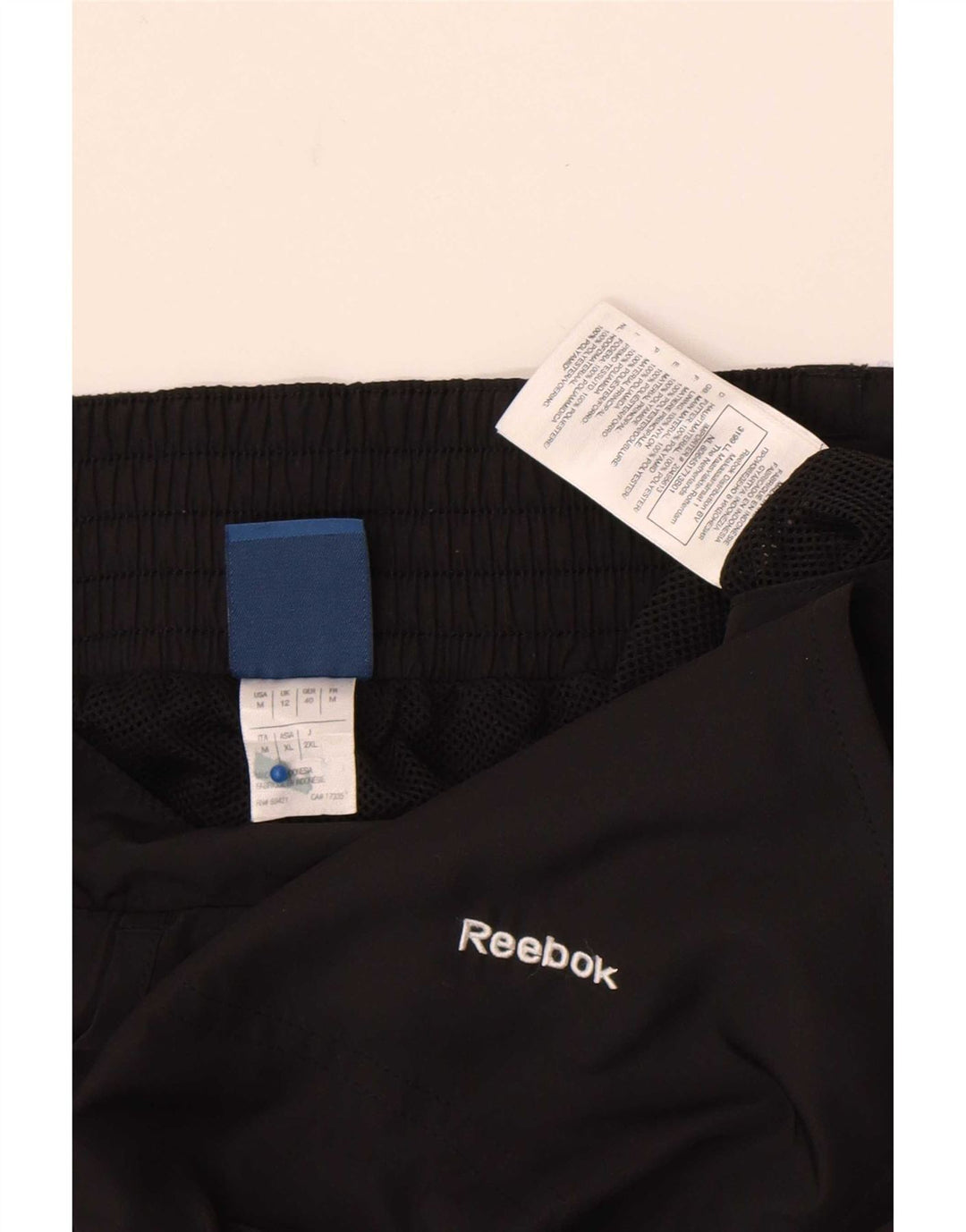 Pantaloni de trening Reebok pentru femei UK 12 Poliester mediu negru