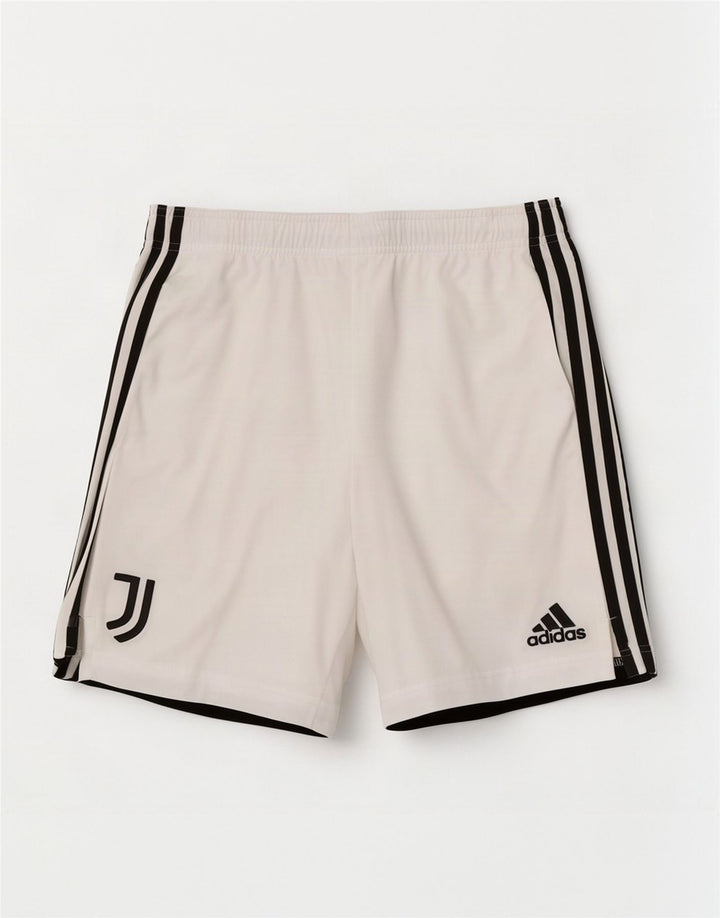 Pantaloni scurți sport pentru bărbați Adidas Juventus, poliester alb mediu