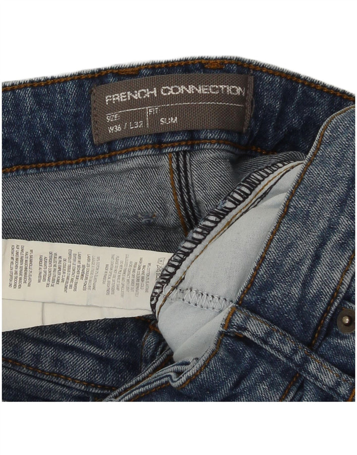Blugi slim pentru bărbați French Connection W36 L32 Bumbac albastru