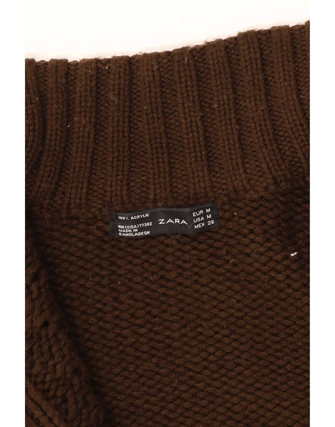 Pulover cardigan pentru femei Zara UK 12 Maro Mediu