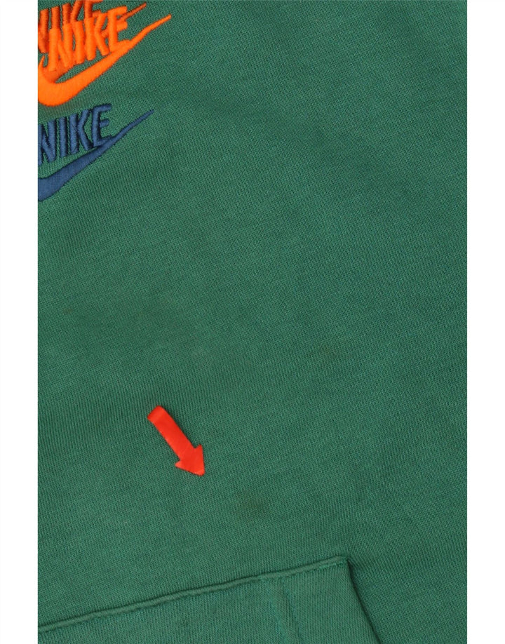 Pulover Nike pentru bărbați, bumbac verde mediu