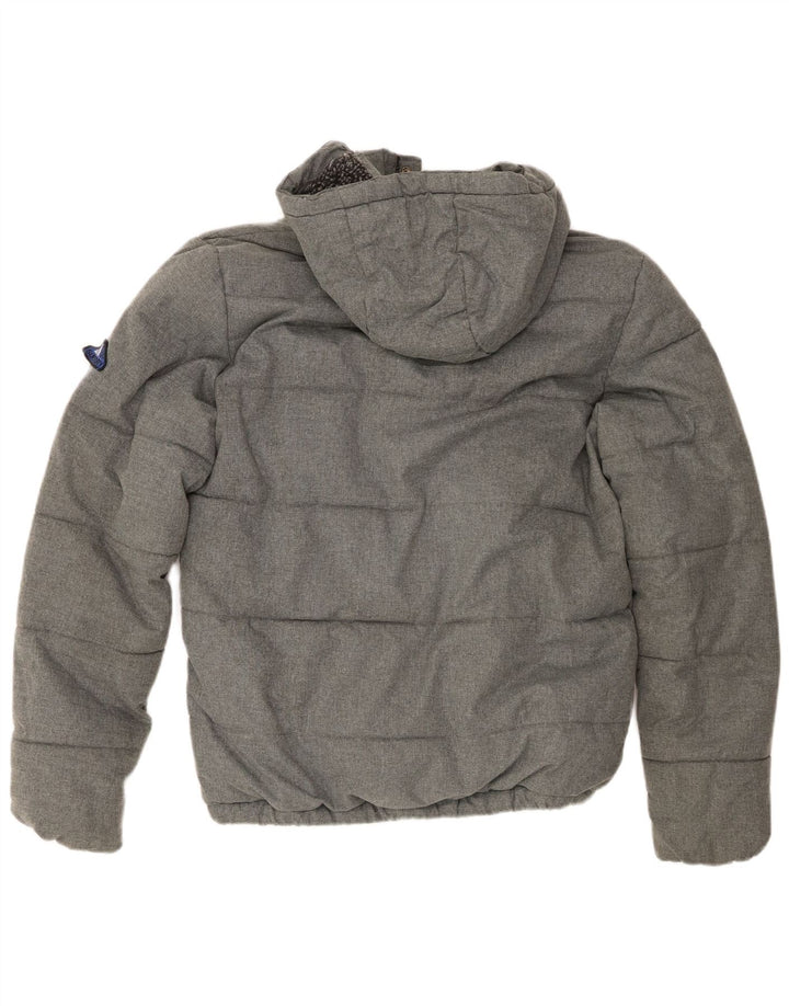 Jachetă căptușită cu glugă pentru bărbați Superdry UIK 38 Poliester gri mediu