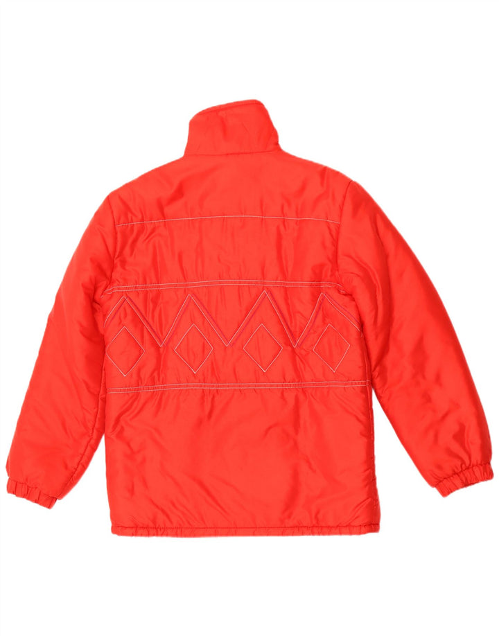 Jachetă căptușită vintage pentru bărbați UK 36 Small Red Geometric