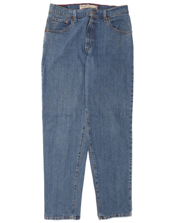 Blugi conici pentru femei Levi's 550, cu ajustare relaxată, US 12, mari W32 L32, albastru