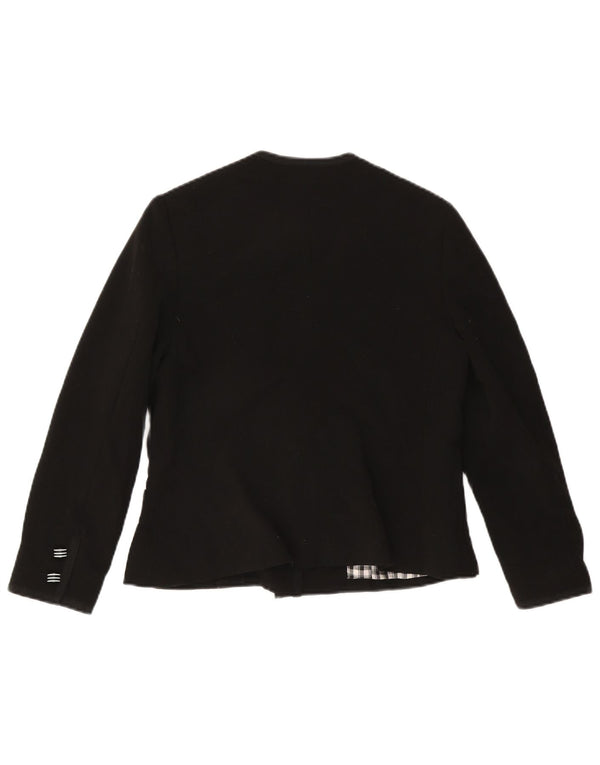 Jachetă Blazer Vintage pentru femei cu 5 nasturi UK 12 Medium Black