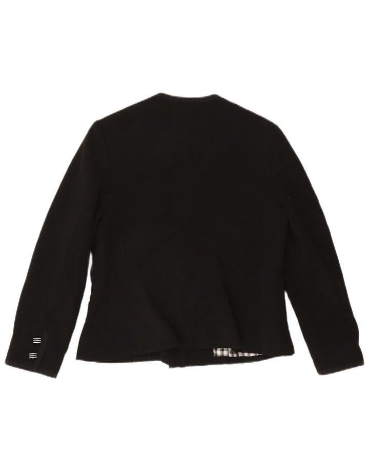 Jachetă Blazer Vintage pentru femei cu 5 nasturi UK 12 Medium Black