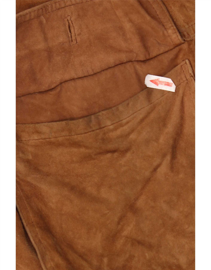 Bomber vintage pentru bărbați din piele intoarsa UK 42 XL din piele maro