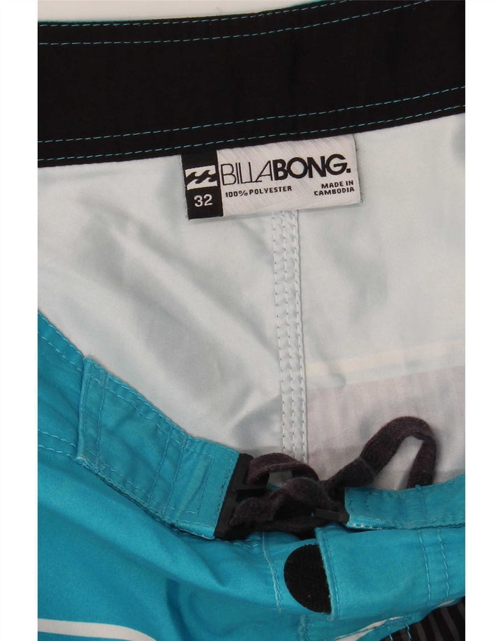 Pantaloni scurți de înot grafic pentru bărbați Billabong, albastru mediu, poliester color bloc