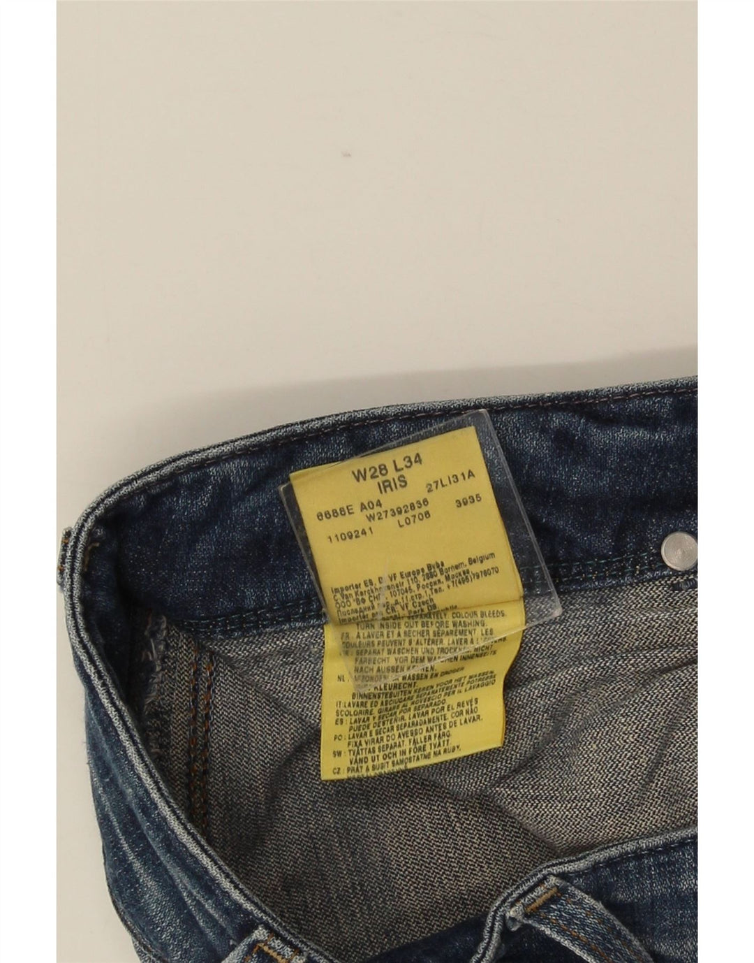 Blugi WRANGLER pentru femei Iris Bootcut W28 L34 Bumbac albastru