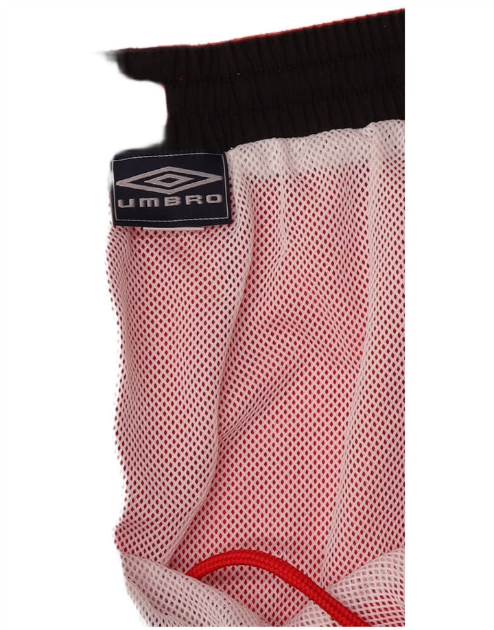 Pantaloni scurți sport grafic Umbro pentru bărbați 2XL poliester roșu