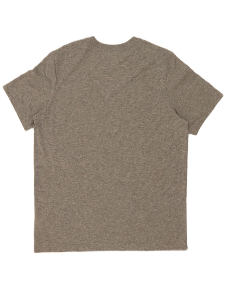 Tricou grafic Nike Dri Fit pentru bărbați Top mare din poliester gri