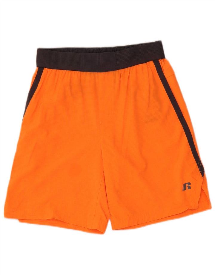 Pantaloni scurți sport Dri-Power pentru băieți RUSSELL ATHLETIC 10-11 ani mari portocaliu