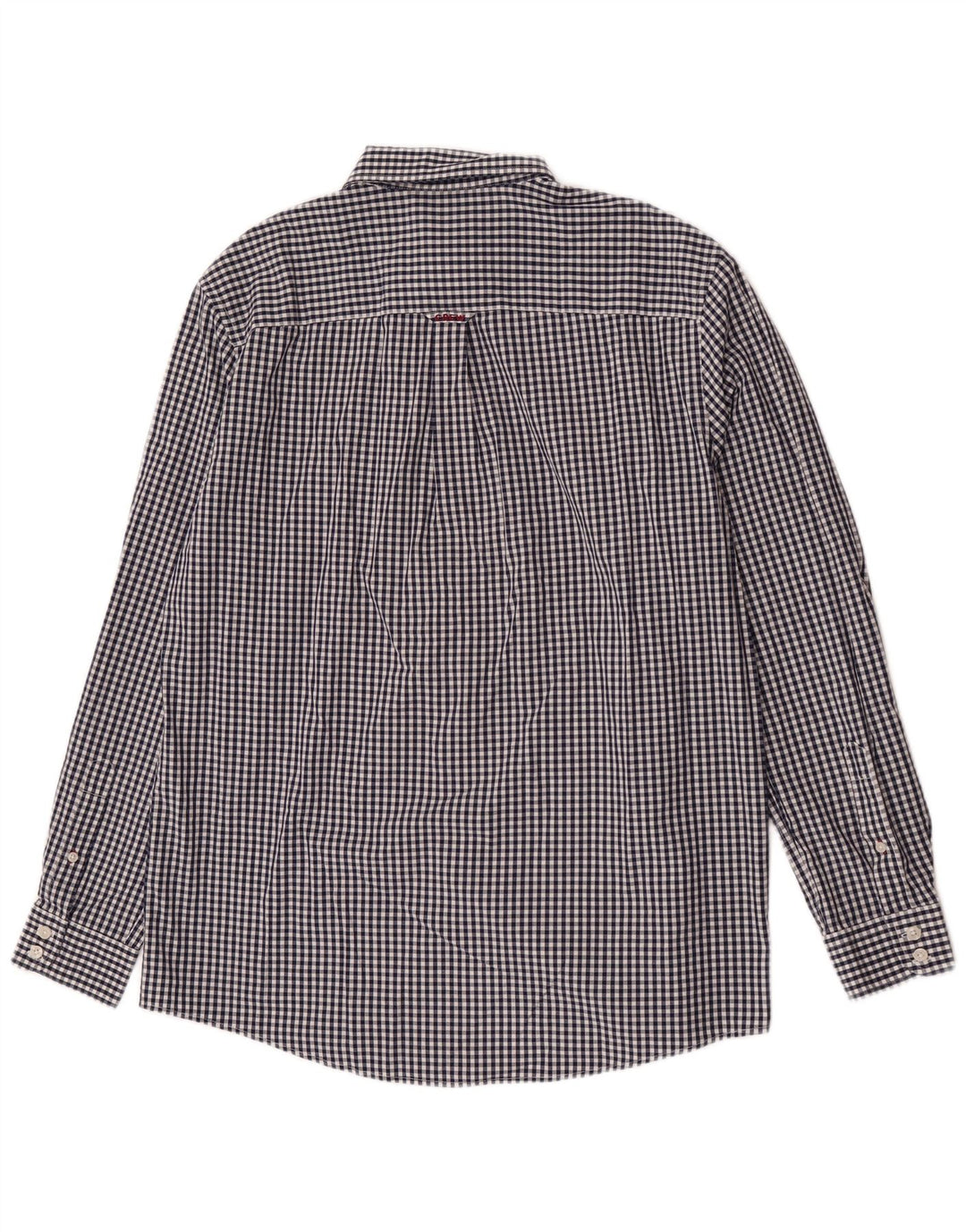 Crew Clothing Cămașă clasică pentru bărbați, mare, bleumarin, bumbac vichy