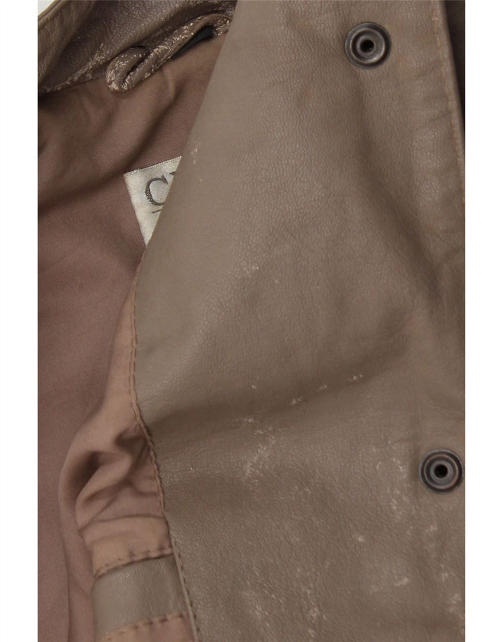 CLASSIC Womens Leather Jacket UK 18 XL Grey Leather Vintage CLASSIC and Second-Hand CLASSIC from Messina Hembry 