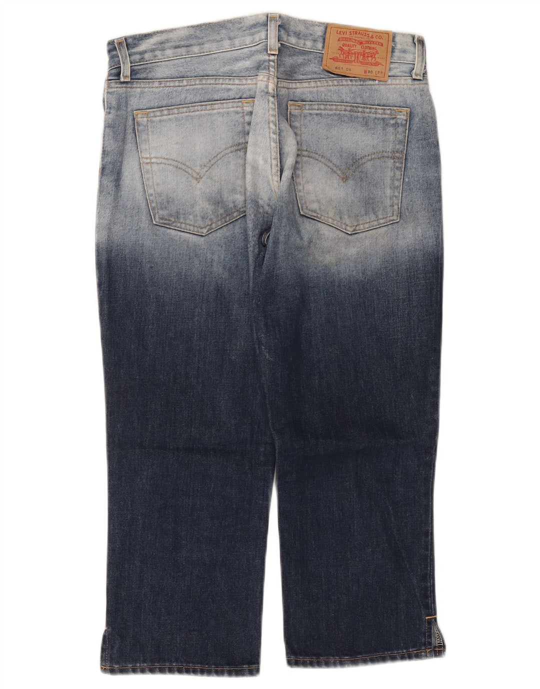 Blugi Capri pentru femei Levi's W30 L22 Bumbac albastru