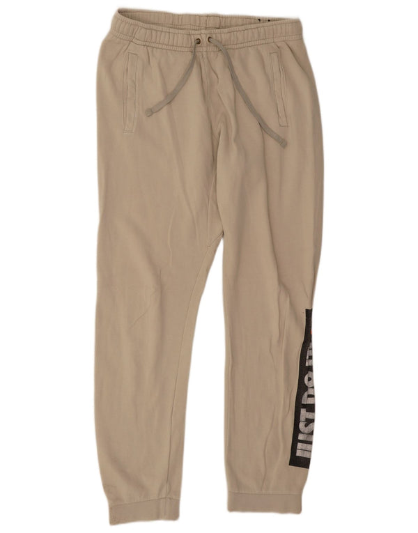 Pantaloni de trening grafic Nike pentru bărbați Joggeri mari, bej, bumbac