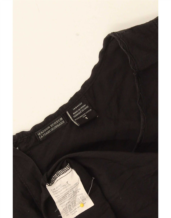 Bluză pentru femei Maison Scotch Top US 1 XS Mătase neagră