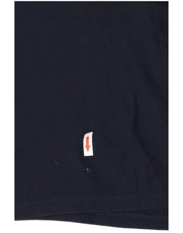 Tricou polo Ferrari pentru bărbați, bumbac, albastru bleumarin mediu