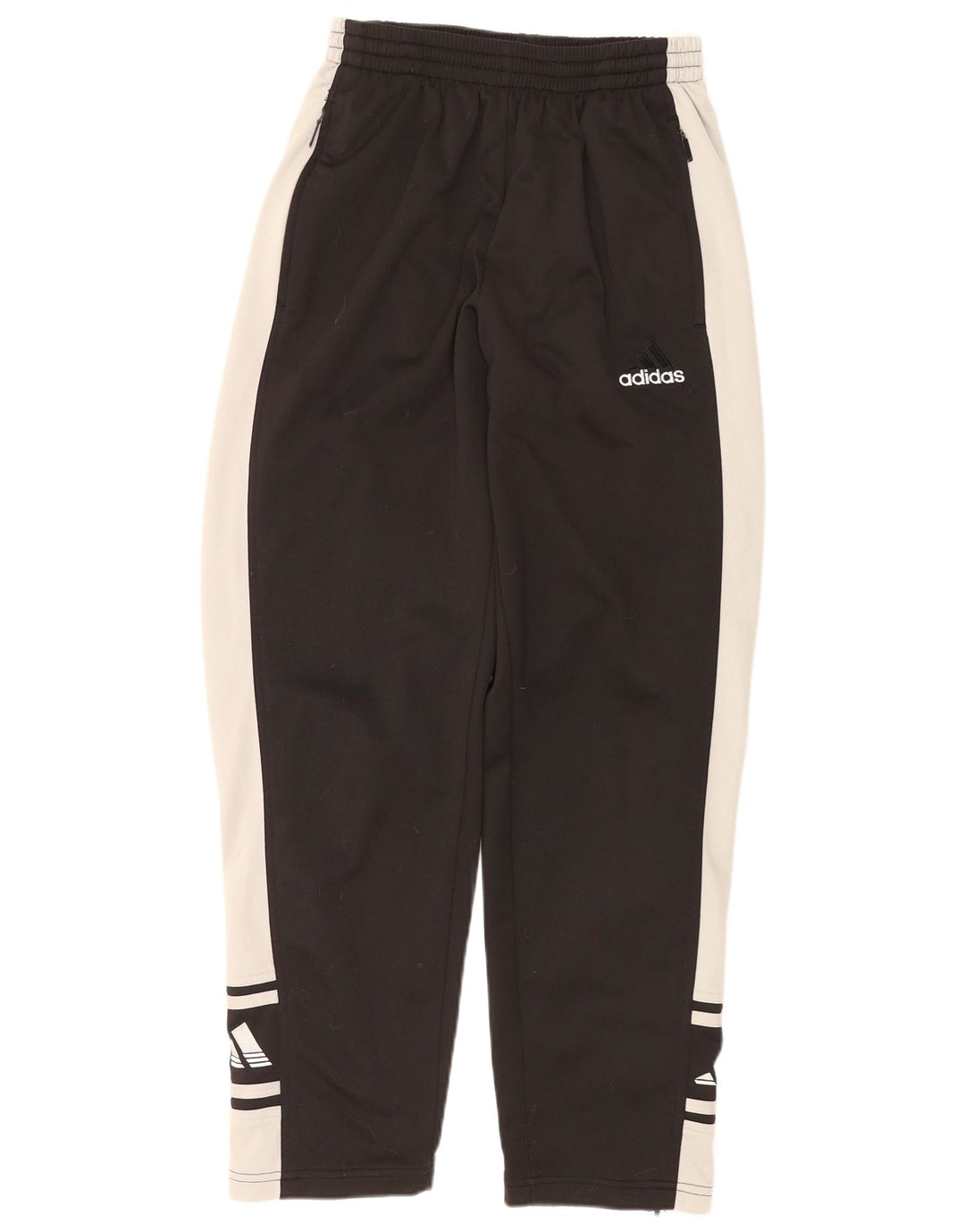 Pantaloni de trening grafic ADIDAS pentru bărbați Marea Britanie 34/36 Mici, negru, color block