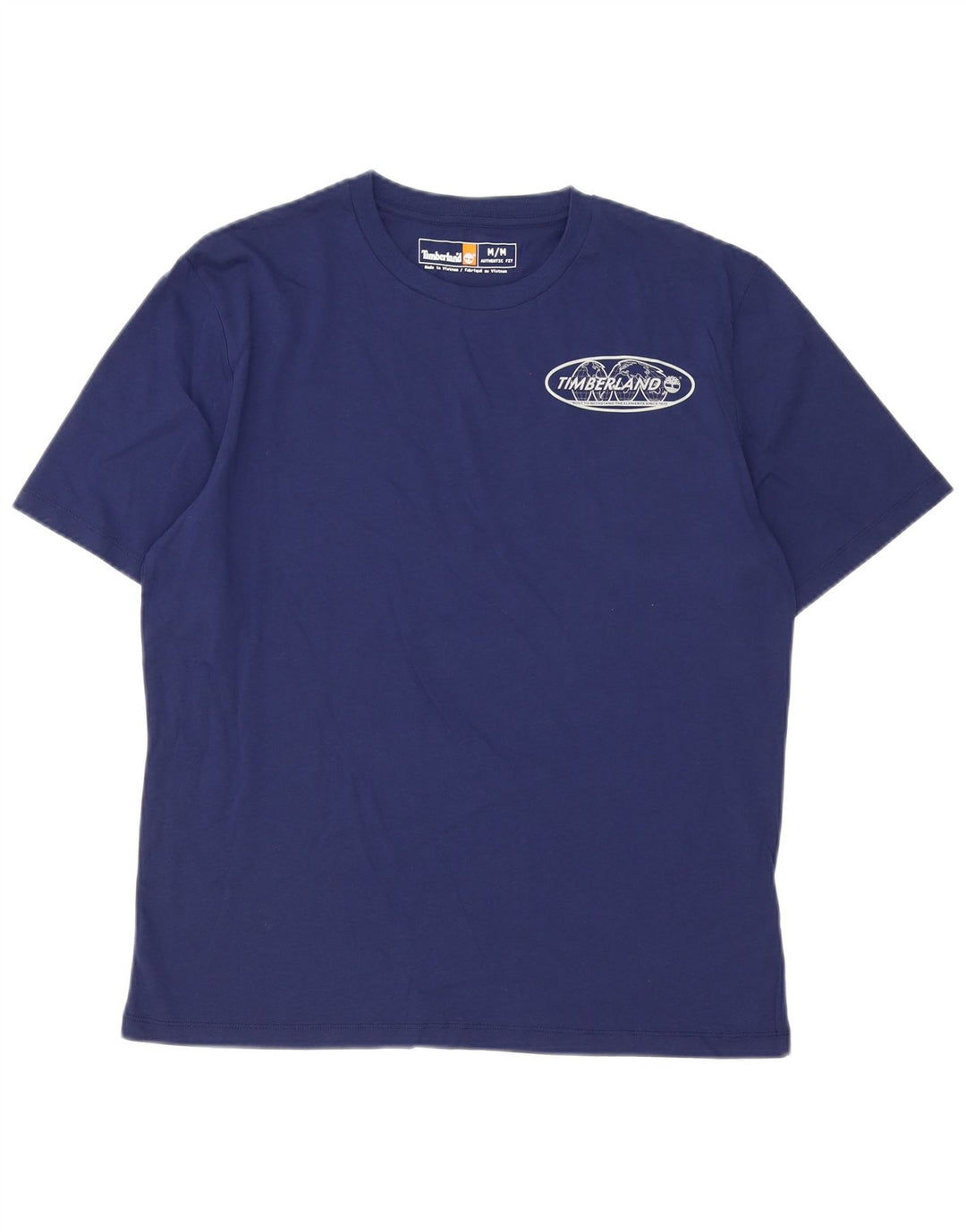 Tricou grafic Timberland pentru bărbați Top mediu din bumbac bleumarin