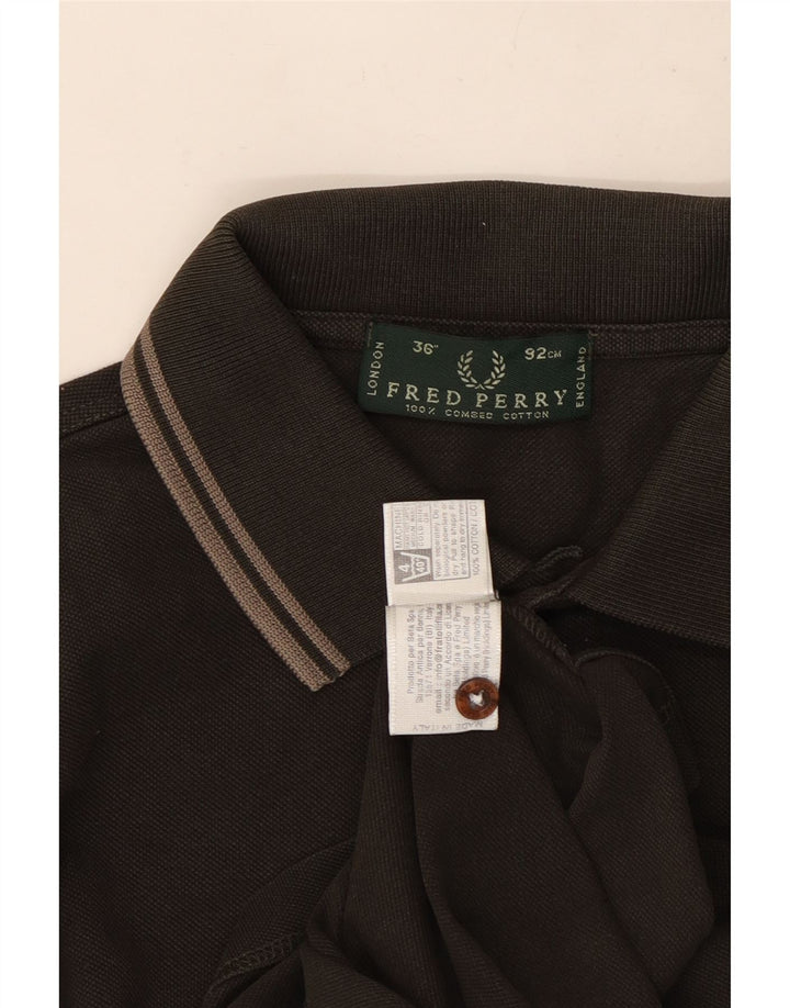 Cămașă polo cu mânecă lungă pentru bărbați Fred Perry, bumbac gri mic