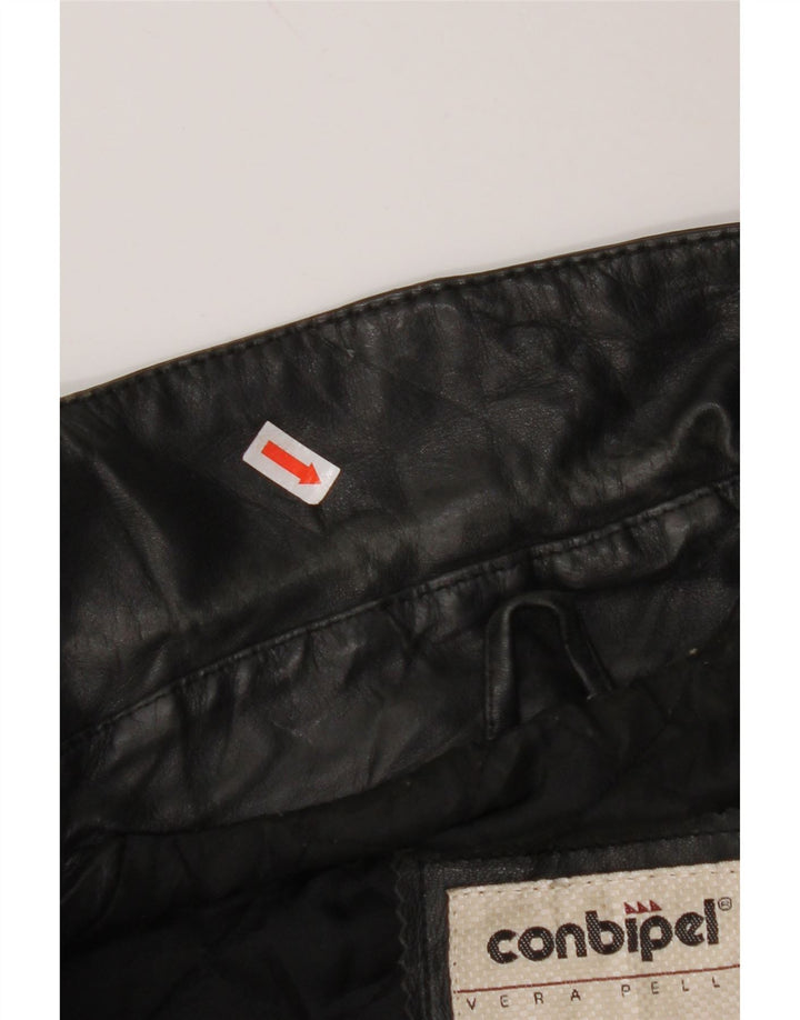 Jachetă din piele bărbați CONBIPEL IT 44 XS piele neagră
