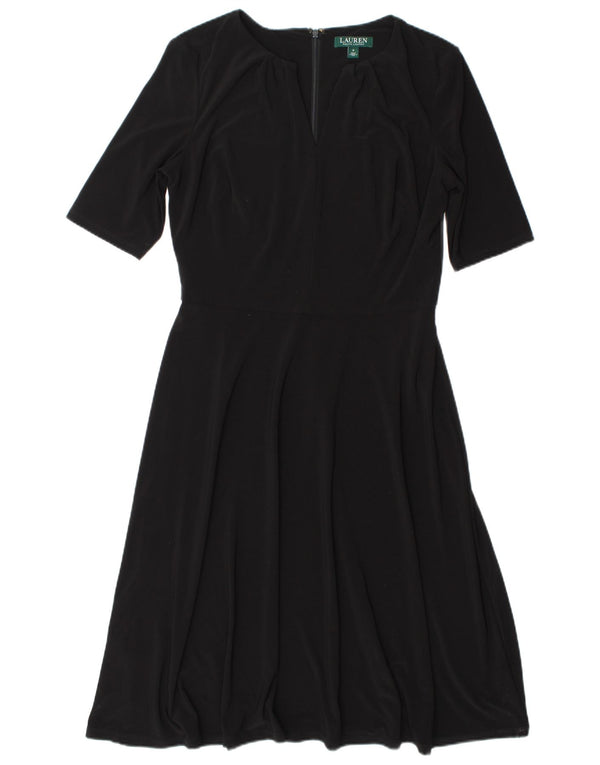 Rochie A-Line pentru femei Ralph Lauren US 8 Medium Black Poliester