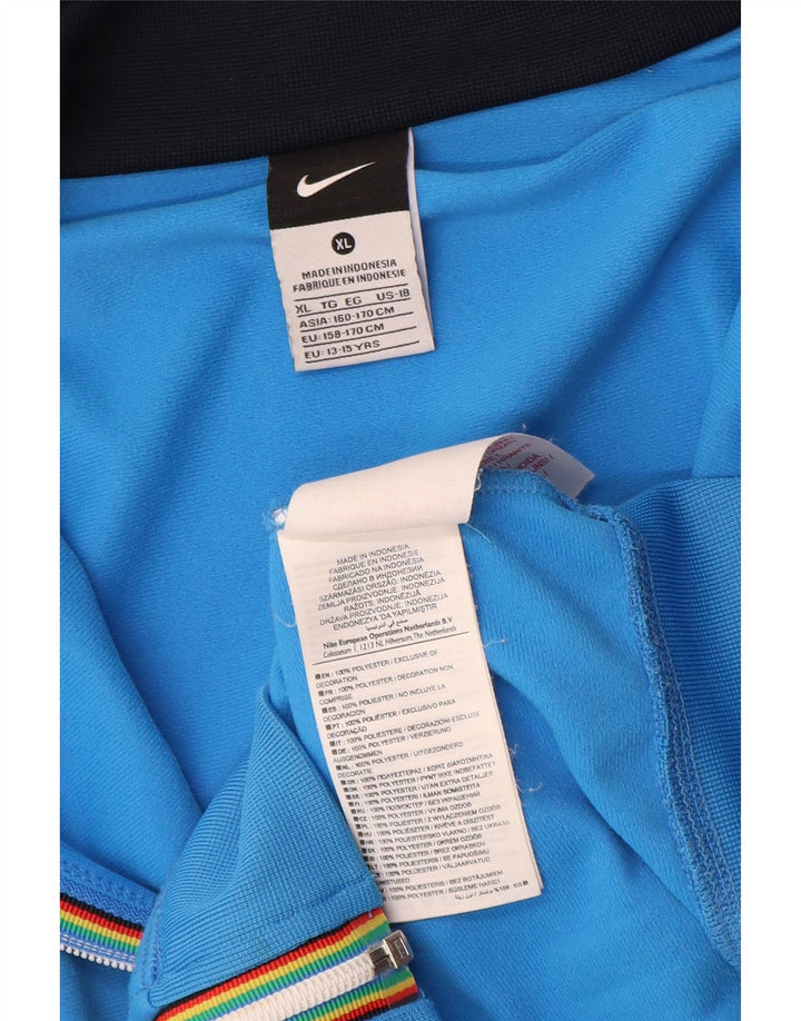 Jachetă de trening cu grafică Nike pentru băieți 13-14 ani XL poliester albastru
