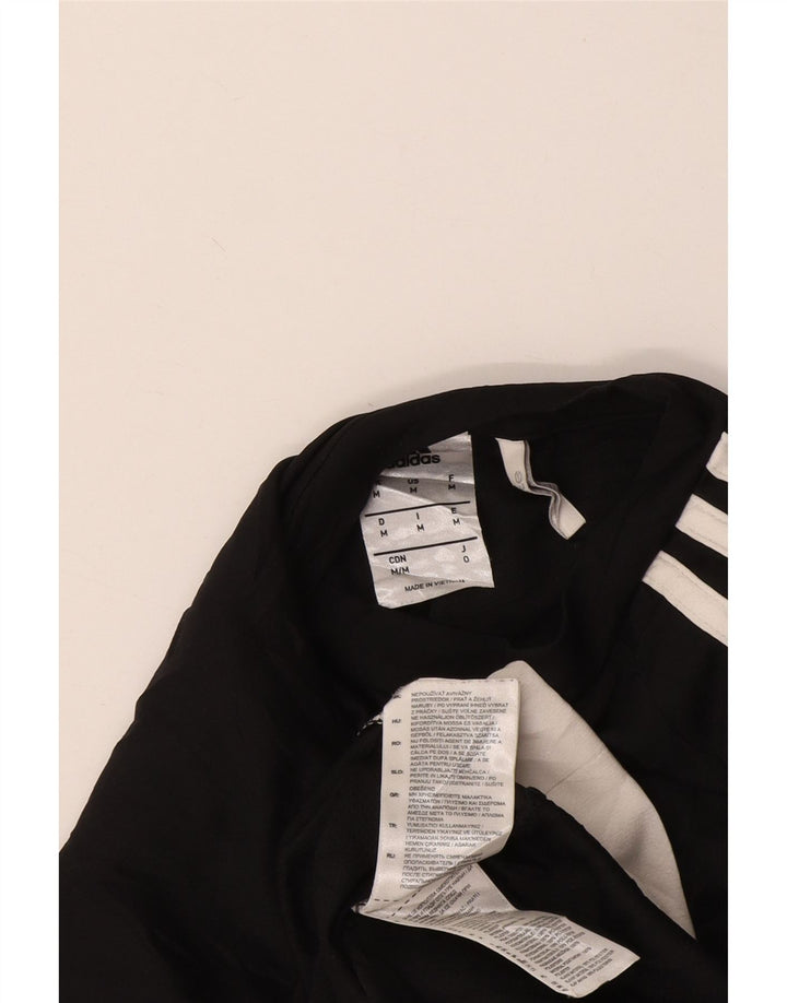 Tricou Adidas Climalite pentru bărbați Top Mediu Negru Poliester Colorblock