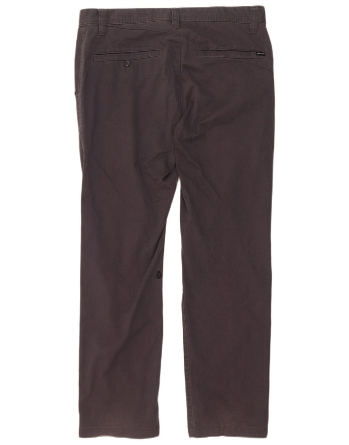 Pantaloni chino drepti pentru bărbați Volcom W34 L32 bumbac gri