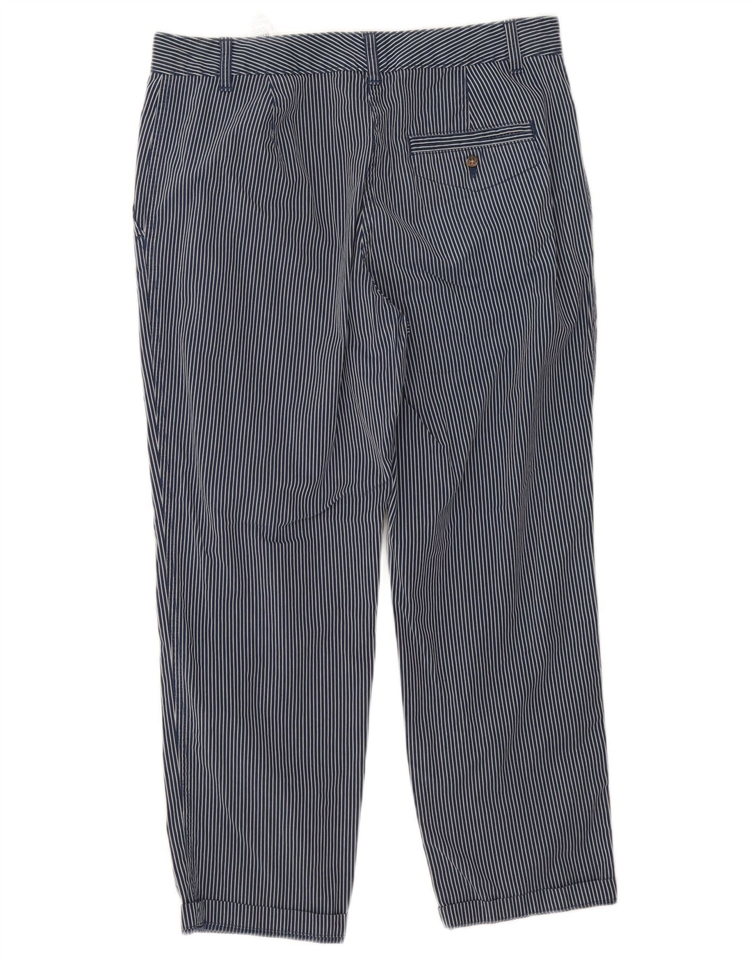 Pantaloni tăiați pentru femei Marks & Spencer UK 12 Medium W32 L25 Bleumarin