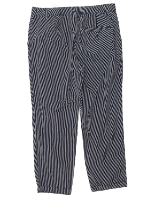 Pantaloni tăiați pentru femei Marks & Spencer UK 12 Medium W32 L25 Bleumarin