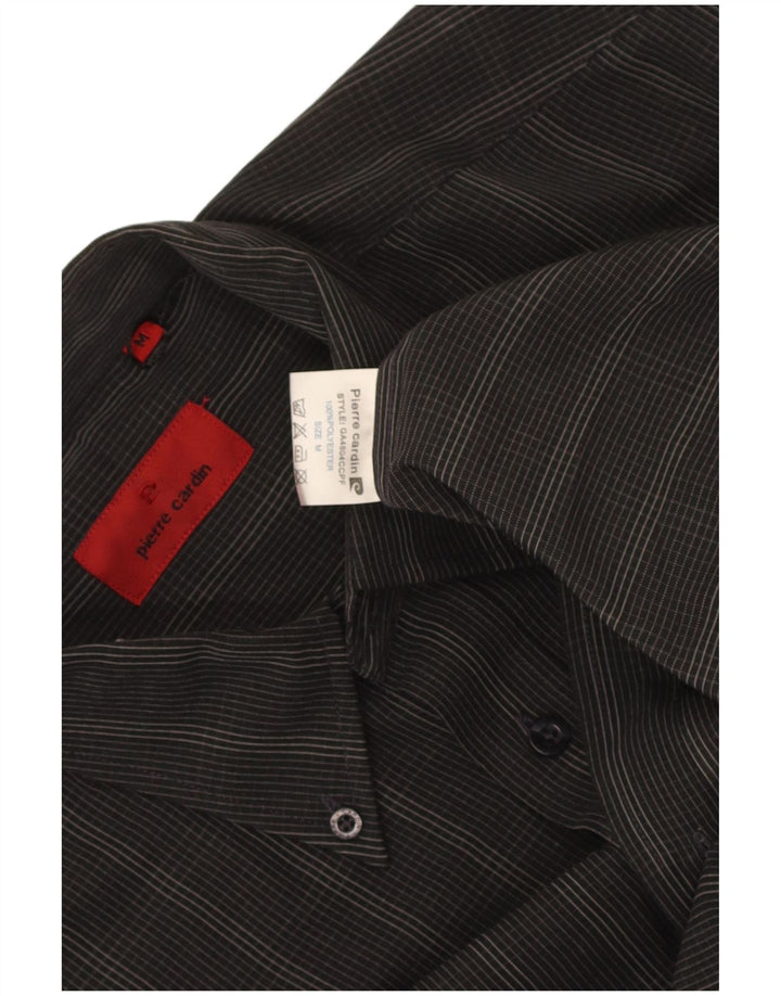 Cămașă pentru bărbați Pierre Cardin Poliester caros negru mediu