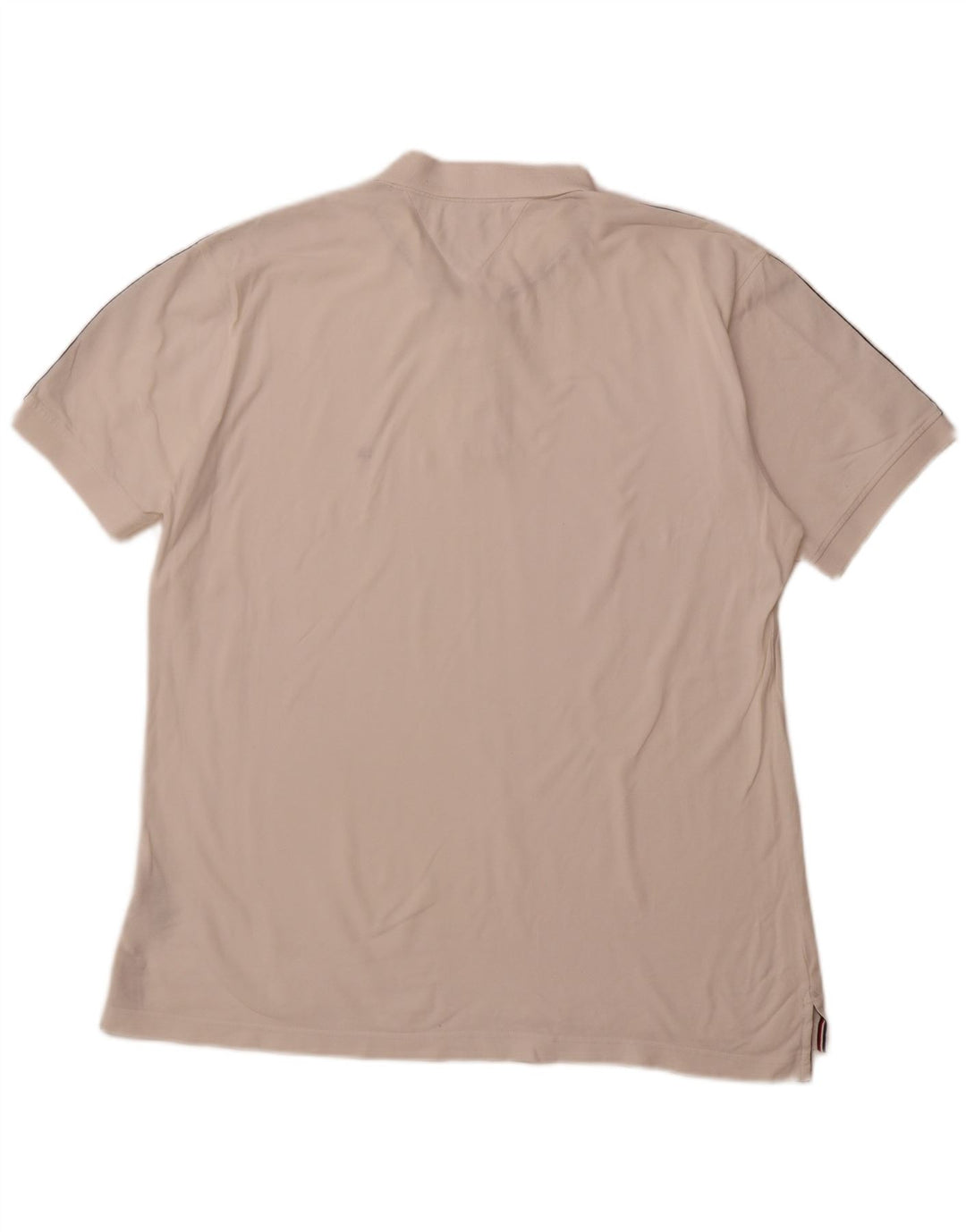 Cămașă polo TOMMY HILFIGER pentru bărbați, 2XL, bumbac color block, alb