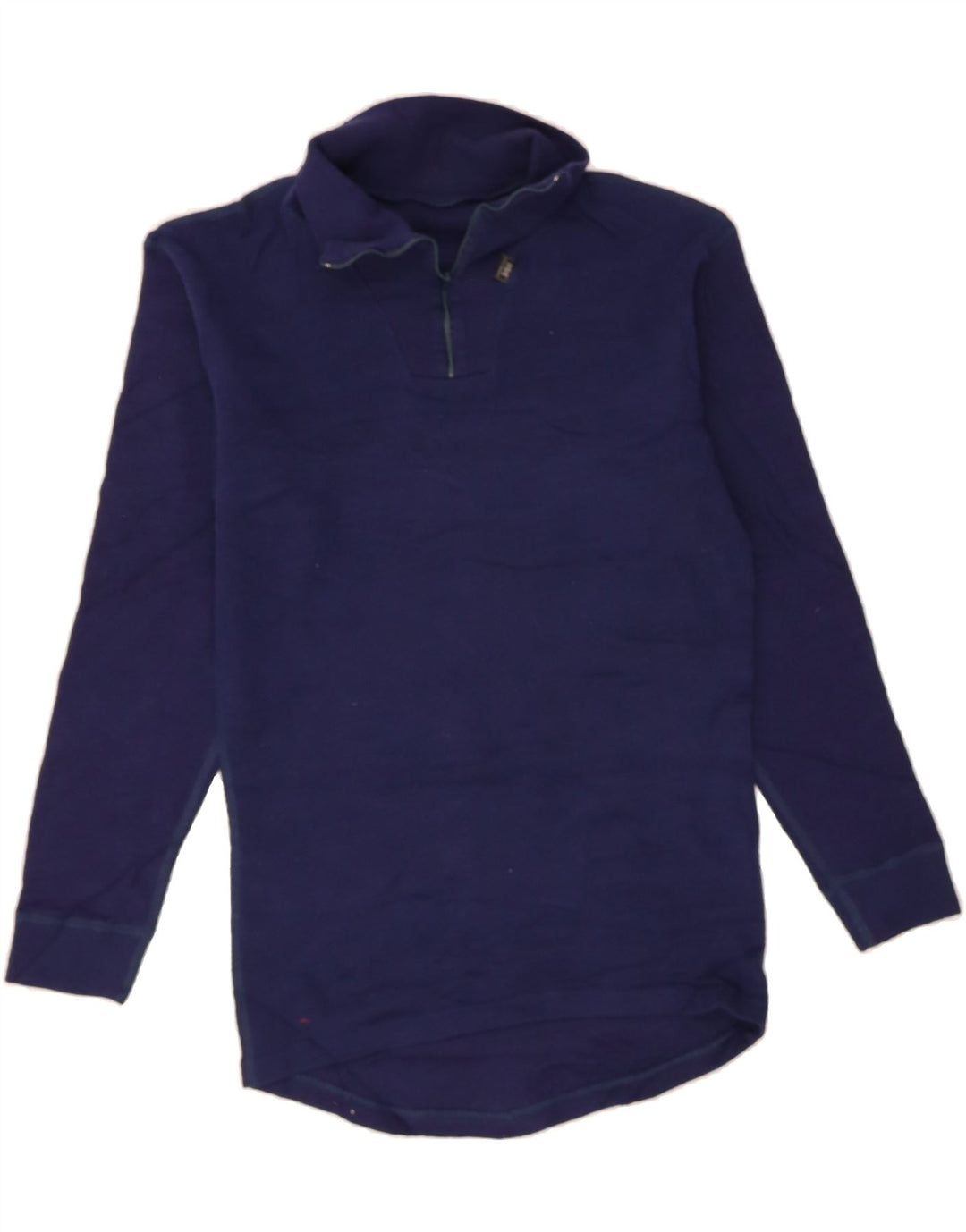 HELLY HANSEN Womens Zip Neck Pullover Tracksuit Top UK 14 Large Navy Blue Vintage Helly Hansen and Second-Hand Helly Hansen from Messina Hembry 