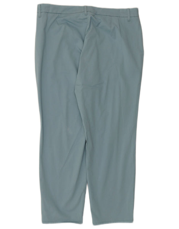 Pantaloni tăiați conici pentru femei Marks & Spencer UK 16 Large W34 L26 Blue