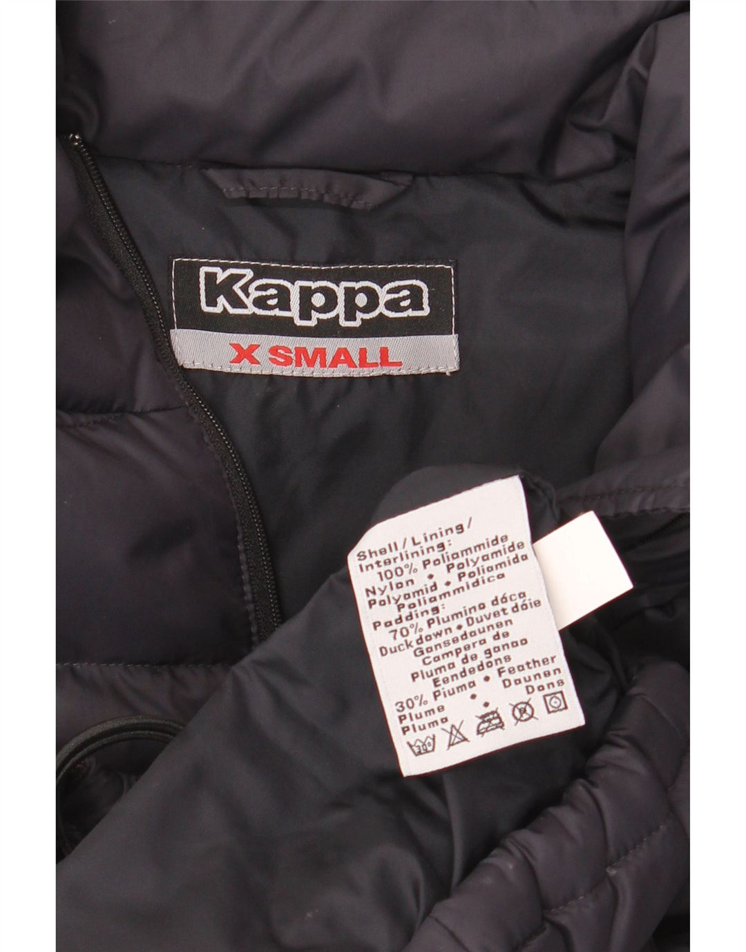 Gilet capitonat supradimensionat pentru femei KAPPA UK 6 XS Poliamidă bleumarin