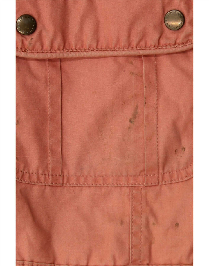 Jachetă pentru femei Barbour din bumbac cerat UK 12 Roz mediu