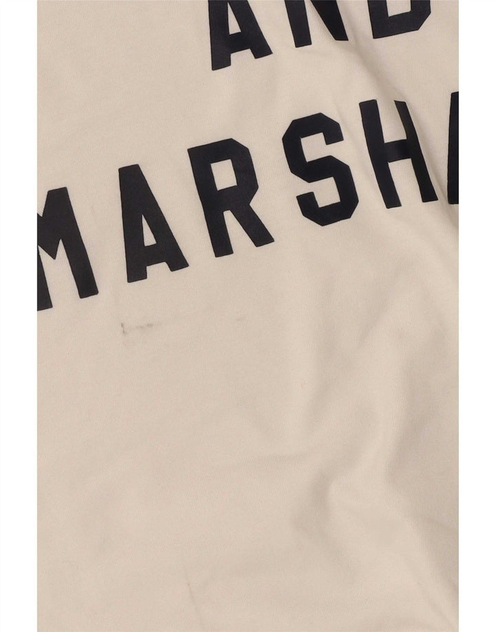 Tricou grafic pentru bărbați Franklin & Marshall Top mediu din bumbac alb
