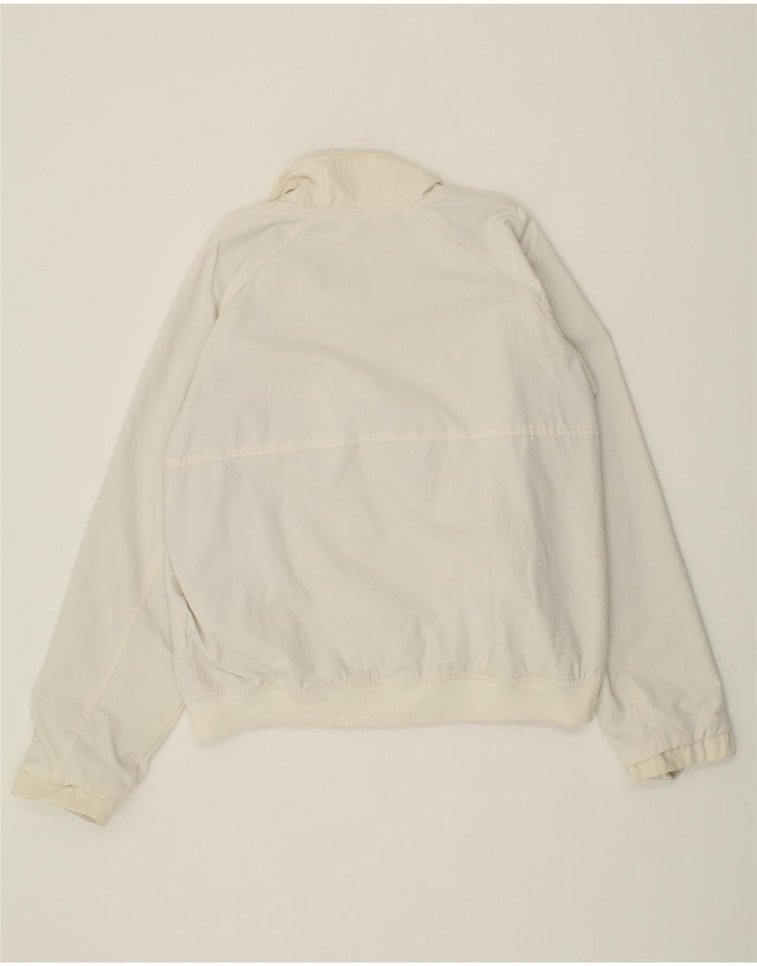 WOOLRICH Mens Bomber Jacket UK 44 2XL White Polyester Vintage Woolrich and Second-Hand Woolrich from Messina Hembry 