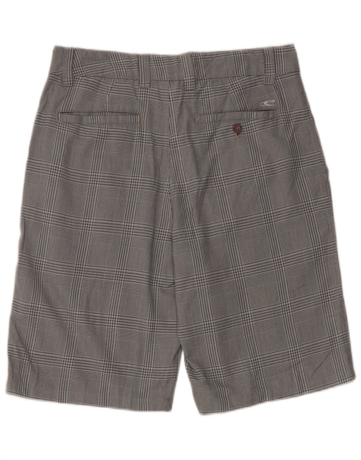 Pantaloni scurți chino pentru femei O'Neill W30, poliester cu carouri, gri mediu