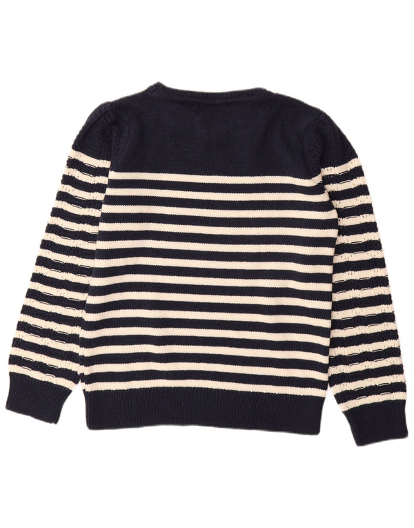 Crew Clothing Pulover pentru femei cu gât de barcă UK 12 Medium Bleumarin