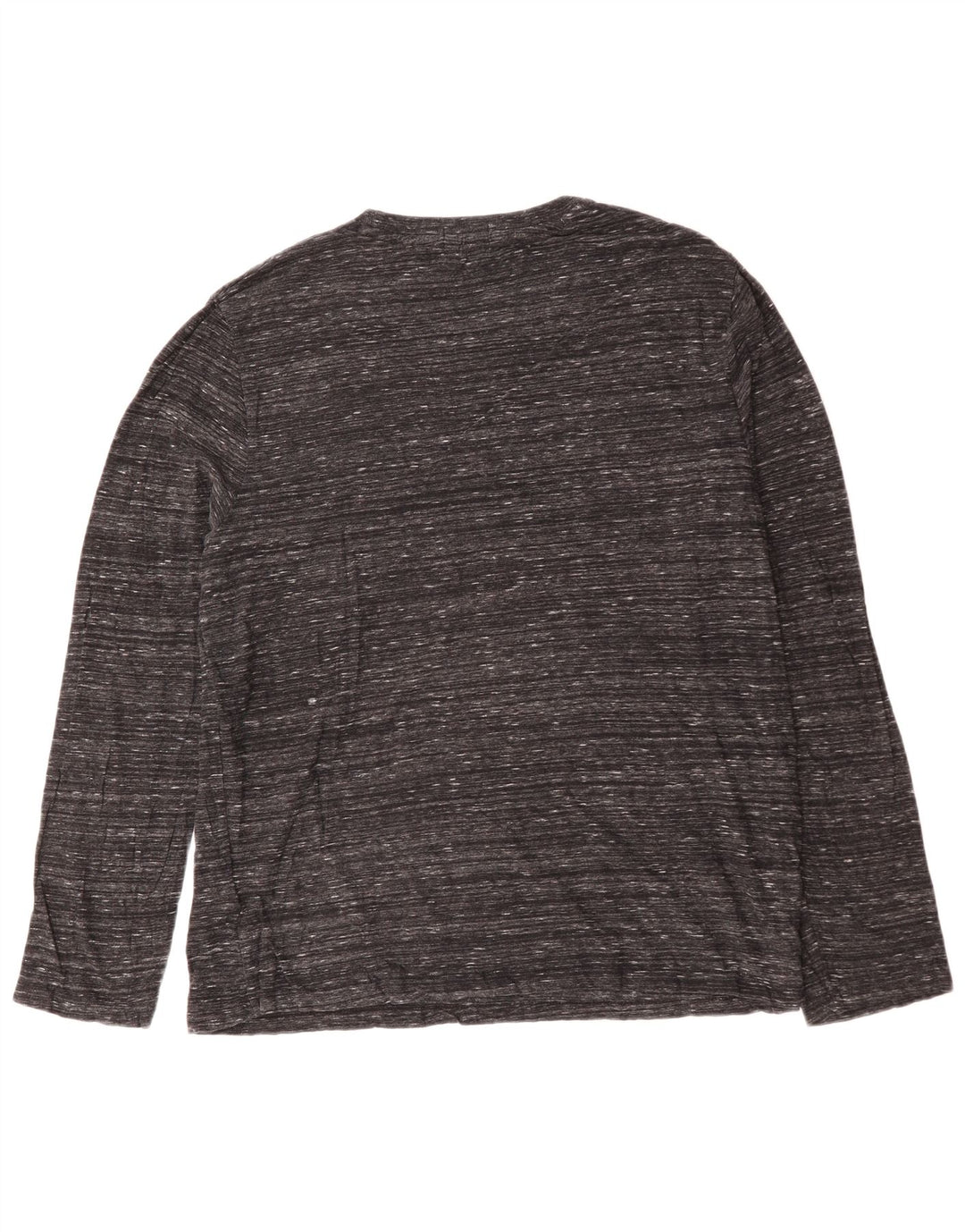 SUPERDRY Top pentru bărbați cu mânecă lungă 3XL, bumbac cu pete gri