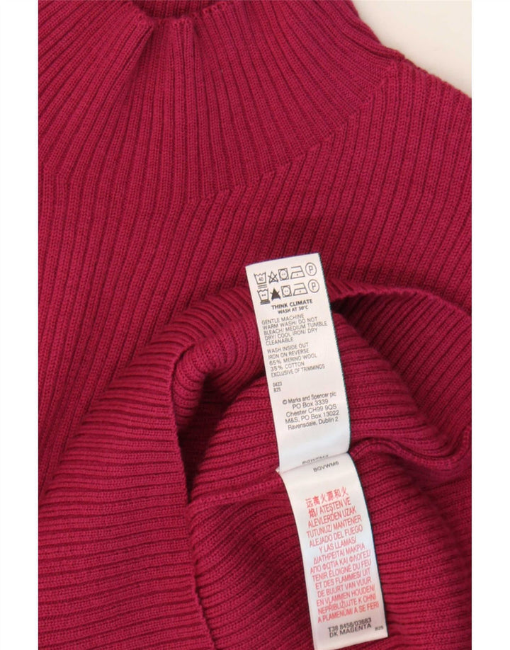 Pulover cu gât țestoasă pentru femei Marks & Spencer UK 14 mare violet