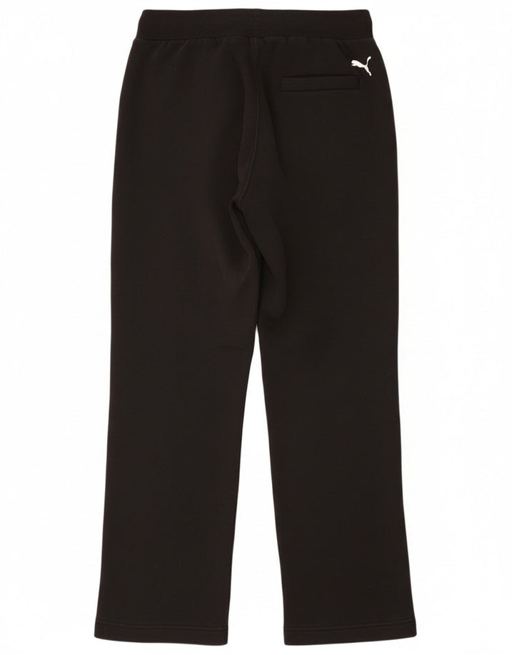 Pantaloni de trening Puma Graphic pentru bărbați, bumbac mediu negru